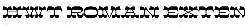 HWT Roman Extended Fatface字体转换